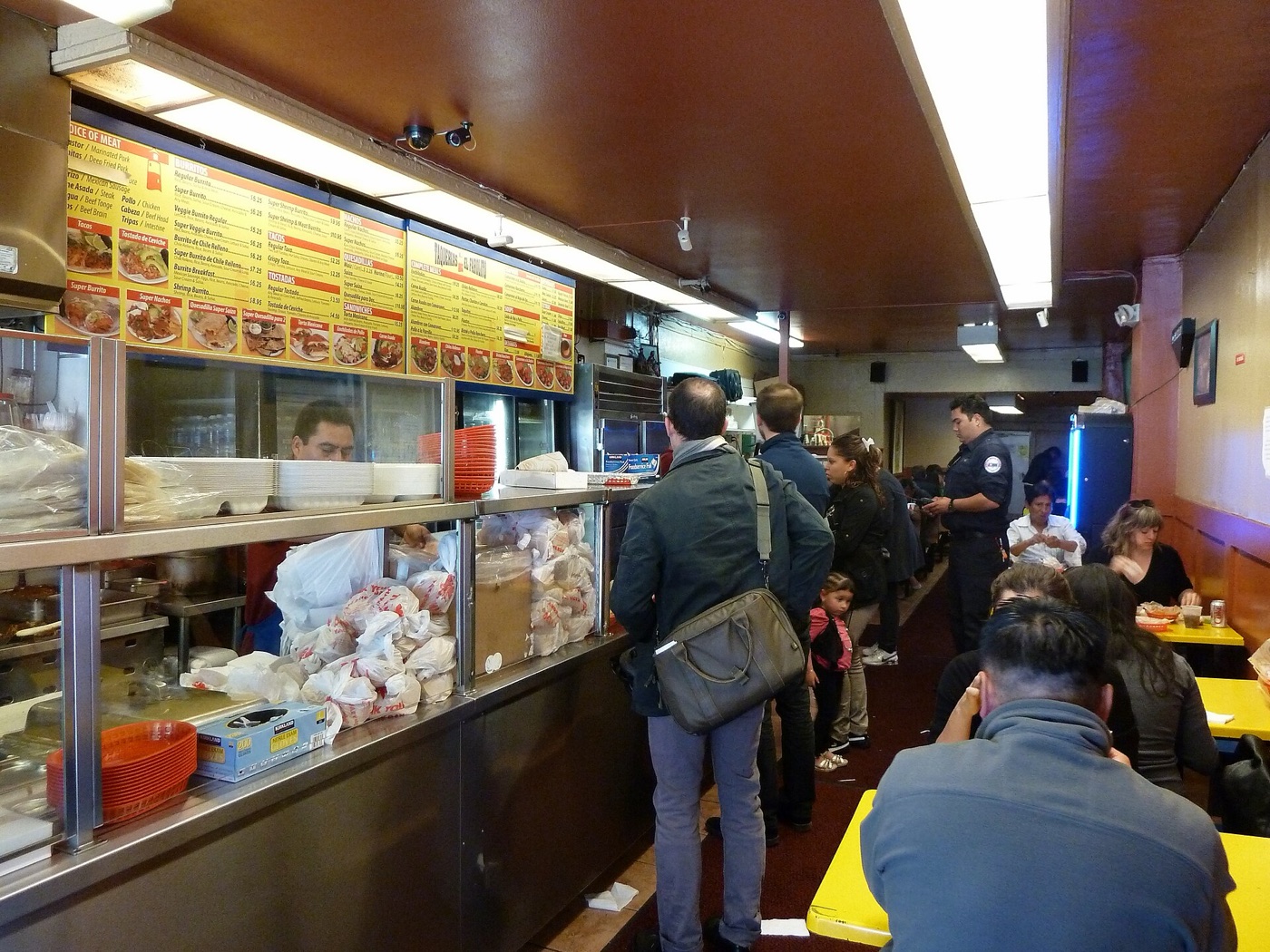 Electrical hookups for restaurant kitchen equipment